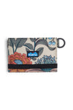 KAVU Billings Wallet in the colour Flower Fields, shown from the front
