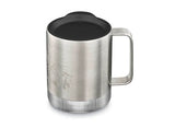 Klean Kanteen Insulated Mountain Camp Mug 355ml in the colour brushed stainless