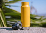 Klean Kanteen Insulated Narrow Classic Loop Cap 355ml in Marigold lid off