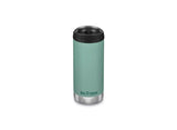 Klean Kanteen Insulated TKWide with Café Cap 355ml in the colour Beryl Green
