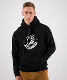 Swanndri men's original fleece hoodie in colour black