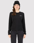 Mons Royale Icon Merino LS in the colour black 