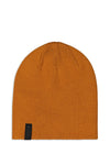 Mons Royale McFish 100% Merino Beanie in Copper with cuff rolled down