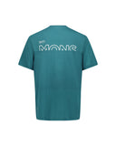Mons Royale Mens Tarn Merino T-shirt in the colour Abyss, shown from the back