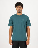 Mons Royale Mens Tarn Merino T-shirt in the colour Abyss, shown from the front, on a model