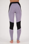  Mons Royale Olympus Women's Merino Leggings in Thistle Cloud colour showing the back
