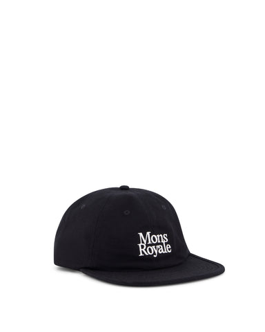 Mons Royale Roam 6 Panel Cap in the colour black