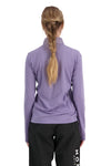 Mons Royale Womens Redwood Merino Air-Con Wind Jersey in the colour thistle
