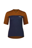 Mons Royale Womens Redwood Merino Air-Con VT in the colour Midnight Terrazzo / Copper