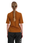 Mons Royale Womens Redwood Merino Air-Con VT in the colour Midnight Terrazzo / Copper from the back