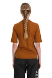 Mons Royale Womens Redwood Merino Air-Con VT in the colour Midnight Terrazzo / Copper from the back
