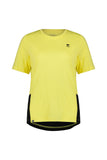 Mons Royale Womens Tarn Merino Shift Tee in the colour Black / Limelight