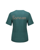 Mons Royale Womens Tarn Merino T-Shirt in the colour Abyss, shown from the back