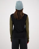 Mons Royale Yotei Merino Long Sleeve Women's in Riverbed from the back