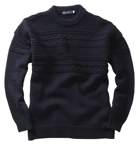 Nauticalia Guernsey Sweater in the colour Navy