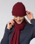 Noble Wilde Beanie in the colour Sangria