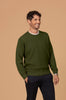 Noble Wilde Cambridge crew neck jumper in the colour of avoka