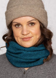 Noble Wilde Moss Possum Merino Neck Warmer in the colour Tui