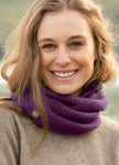 Noble Wilde Moss Possum Merino Neck Warmer in the colour twilight
