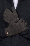 Noble Wilde Polyprop and Possum/Merino Glove in the colour Black Marl