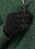 Noble Wilde Polyprop and Possum/Merino Glove in the colour Black/Charcoal