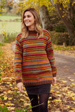 Pachamama Grassington Unisex Sweater shown on a female model - colours not true to product