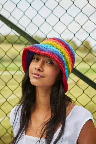 Pachamama Rainbow Cotton Bucket Hat 