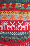 Pachamama Reindeer Christmas Stocking close up