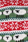 Pachamama Sheep Christmas Stocking close up detail