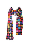 Pachamama Woodstock Bright Scarf shown on a white background