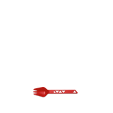 Primus Trailspork Tritan in the colour red