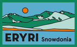 Eryri - Snowdonia Sticker in Light Blue