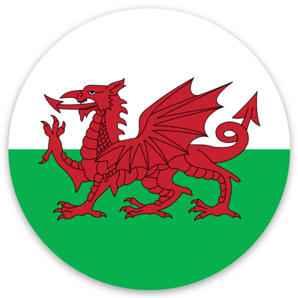 CYMRU Wales Gallois Britannique Shield UK 100 Mm (10,2 Cm) Bumper Sticker En Vinyle, En