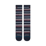 Stance Serape Ultra Light Wool Snow Sock in the colour Navy, shown flat from the topside