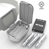 Silva Seek 320 Headtorch in the colour Whiteout showing battery pack