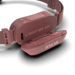 Silva Smini Headtorch in the colour rose plug in detail