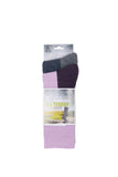 Silverpoint Merino Wool All Terrain Hiker Socks - Twin Pack in the colour Crocus/Denim showing the packaging