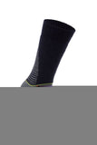 Silverpoint On The Move Boot Sock in the colour Navy with Lime highlights