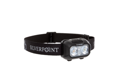 Silverpoint Ranger RC540 Rechargeable Headtorch shown from the front