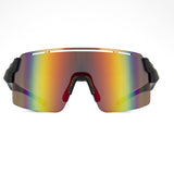 Sinner Azra Sunglasses in the colour Shiny black-matte grey shown from front. 