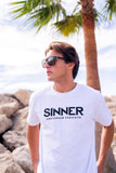 Sinner Thunder X Sunglasses in Matt Black colour shown on a male model
