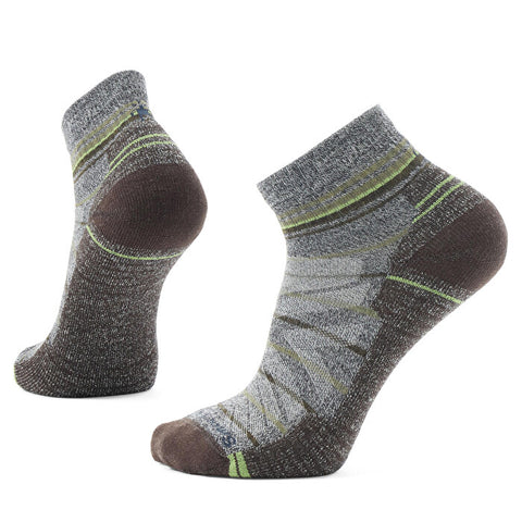 Smartwool Hike Light Cushion Pattern Ankle Socks in ash charcoal
