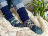 Solmate Cerulean Fusion Slouch Socks 