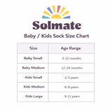 Solmate Kids Socks size range