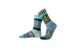 Solmate Ocean Crew Socks shown on a foot shape.