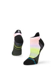 Stance All Time Tab Sock  in the colour ombre shown on a foot shape..