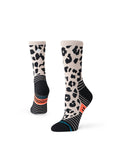 Stance Animaniac Mid Crew Sock in the colour String, shown on a foot shape
