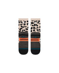 Stance Animaniac Mid Crew Sock in the colour String, shown flat, from the underside
