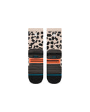 Stance Animaniac Mid Crew Sock in the colour String, shown flat, from the underside
