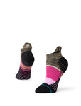 Stance Aptitude Tab Sock in the colour Magneta shown on a foot shape..